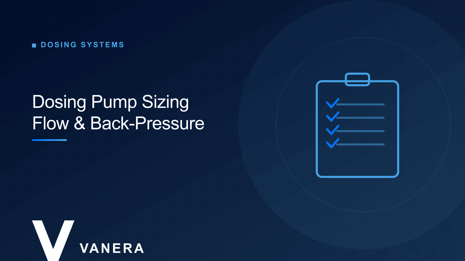 How to Size a Dosing Pump: Flow and Back-Pressure Calculation Step by Step
